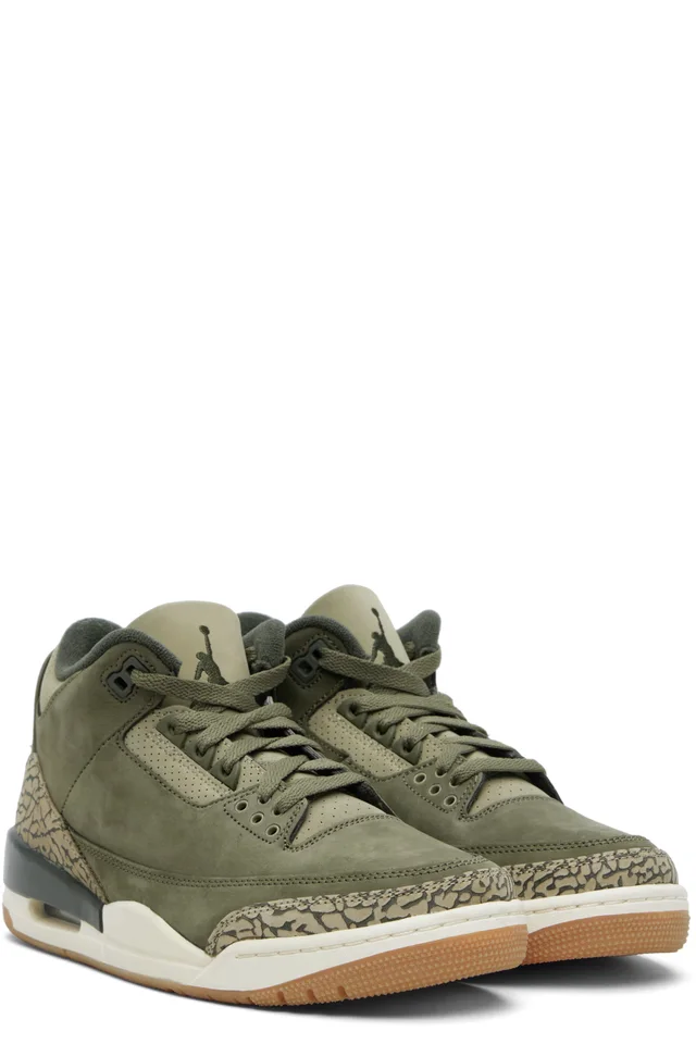 Nike Jordan Khaki Air Jordan 3 Retro Sneakers, photo 4 of 5 from SSENSE