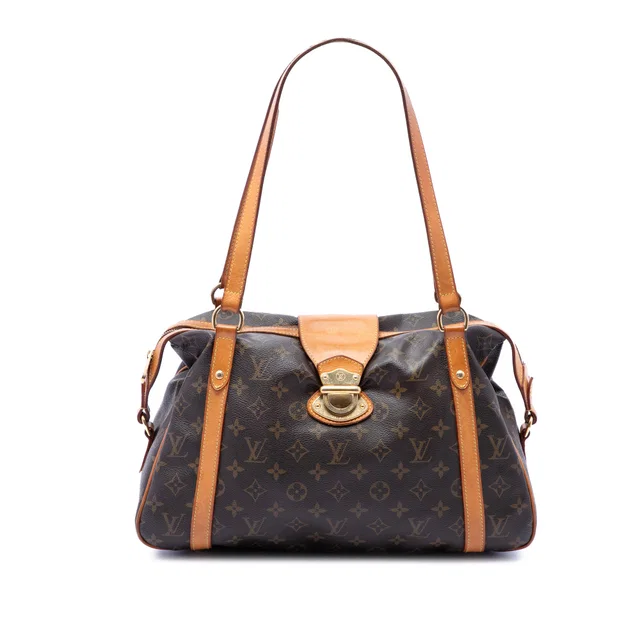 Brown Louis Vuitton Monogram Stresa GM Shoulder Bag in Brown Coated canvas from Designer Revival