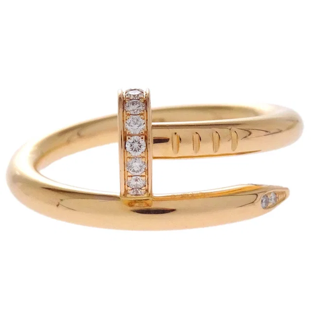 Cartier Juste Un Clou Ring NTO379 Au750 Diamond Gold #53 #52 Jewelry in Gold from AMORE Vintage Tokyo