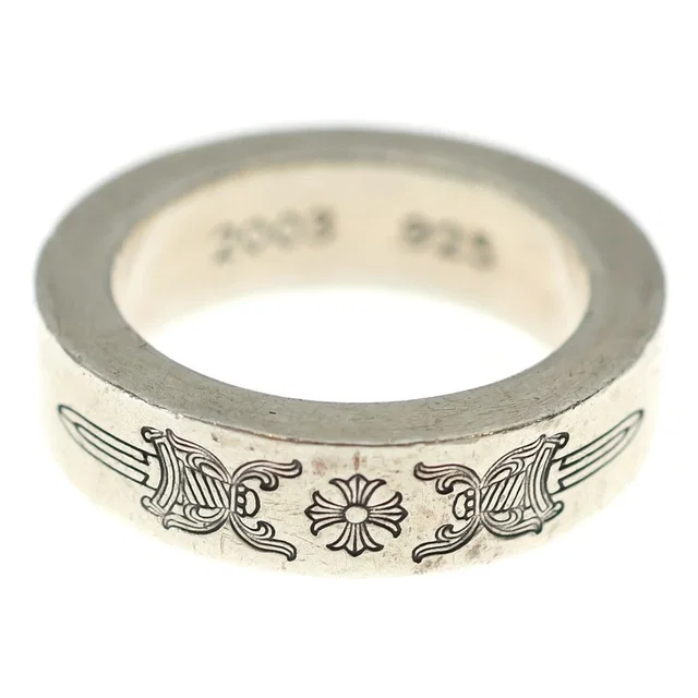 Chrome Hearts mm Spacer Dagger mm Ring Silver in Silver from The Reluxe