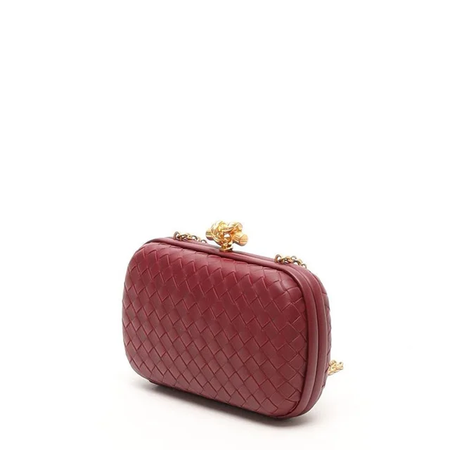 Bottega Veneta Intrecciato Knot Chain Clutch in Woven leather from A Retro Tale, photo 3 of 7