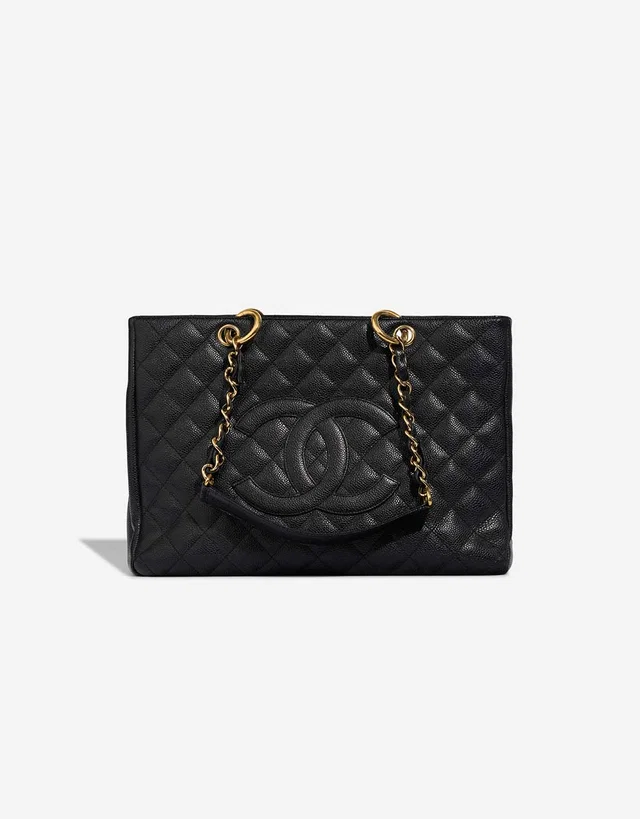 Chanel Shopping Tote GST Caviar Black in Black Caviar leather from SACLÀB