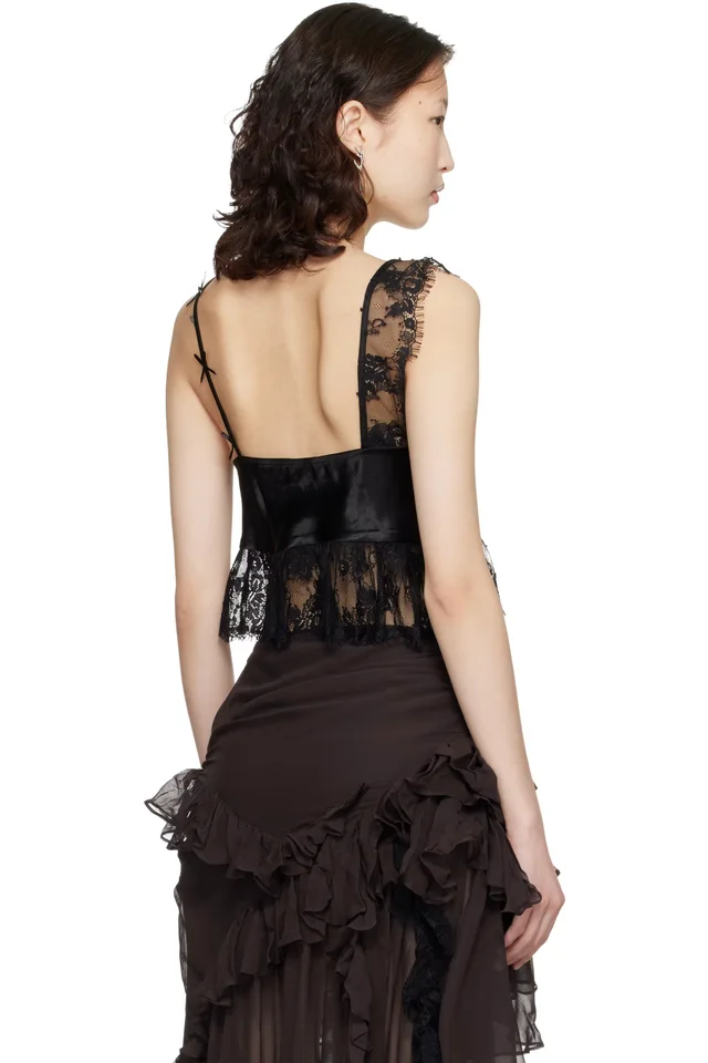 Collina Strada Black Dahlia Tank Top, photo 3 of 4 from SSENSE
