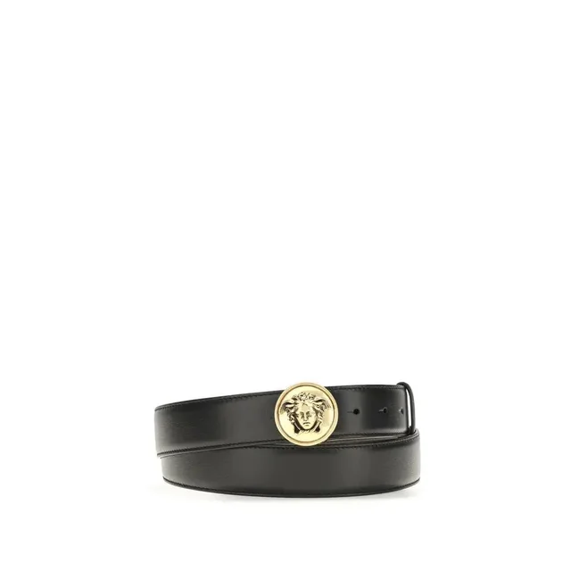 Versace Calf Leather Bos Taurus Regular Belt, Men's (Size 26) in black Calfskin from Grailed