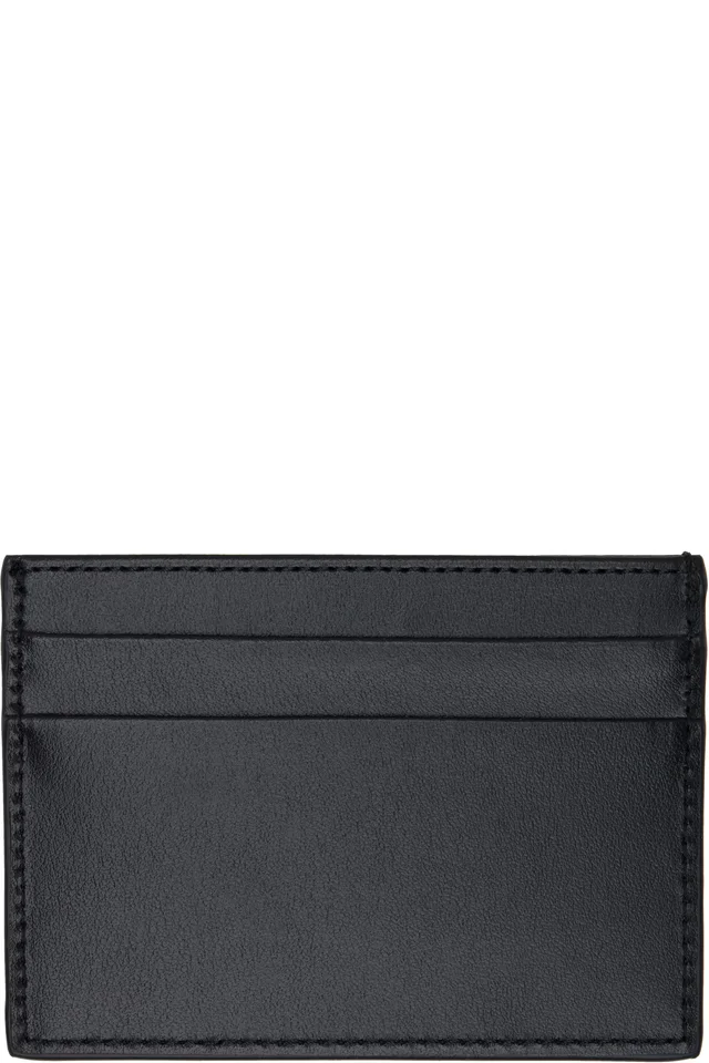 Palm Angels Black Classic Logo Card Holder, photo 2 of 2 from SSENSE