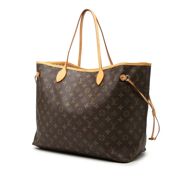 Brown Louis Vuitton Monogram Neverfull GM Tote Bag in Brown Coated canvas from Designer Revival, photo 2 of 2