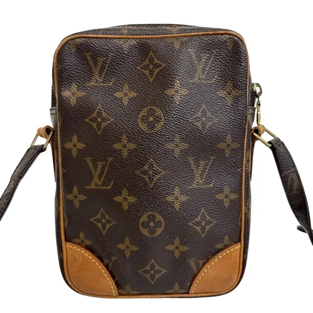 Louis Vuitton Monogram Danube Shoulder Bag Crossbody Canvas Brown in Brown Canvas from The Reluxe