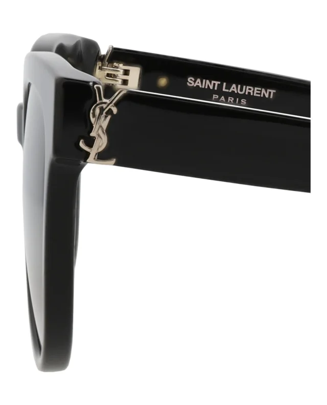 SAINT LAURENT Cat Eye-Frame Acetate Sunglasses in black, photo 4 of 5 from ShopSimon