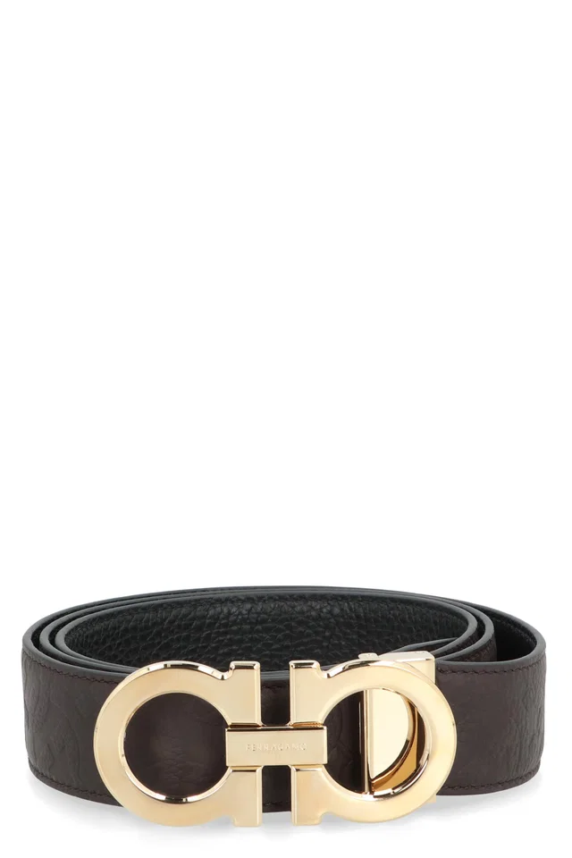 Ferragamo Belt — Brown Calfskin in Brown Calfskin from HEWI