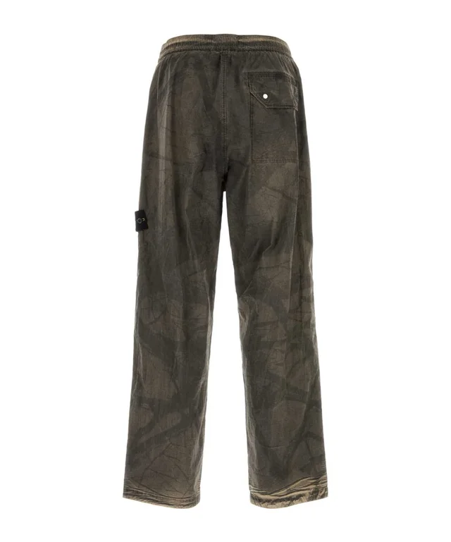 Stone Island Logo Patch Straight Leg Pants, photo 2 of 2 from SENSER