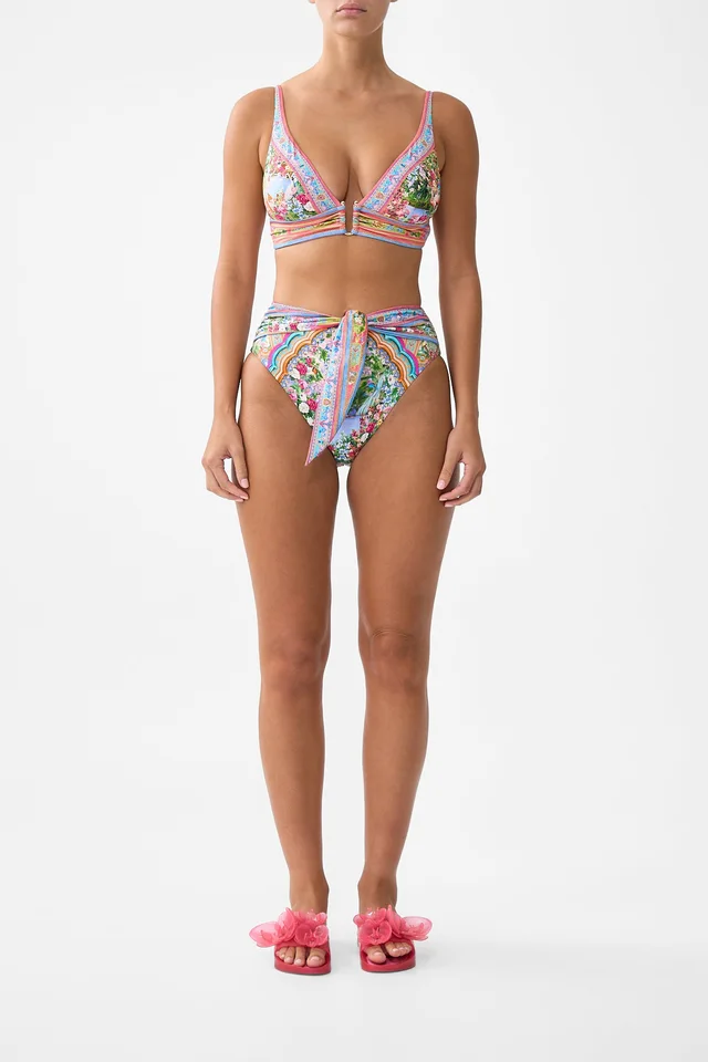 Camilla eBoutique HIGH TRI BIKINI TOP WITH U RING FRONT TRIM TURKISH DELIGHT from CAMILLA, photo 1 of 1