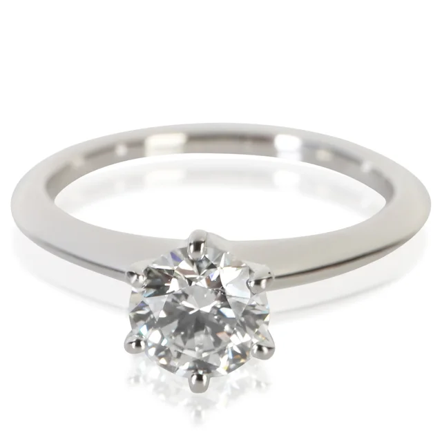 Tiffany & Co. 0.92 ct Round Brilliant Diamond Engagement Ring from myGemma