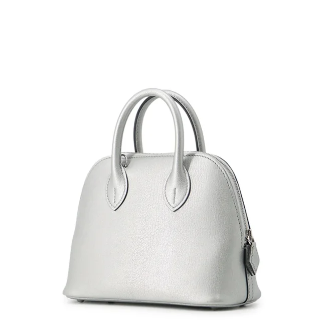 Hermès Bolide 1923 Argent Chevre Shamqila Size Mini in Silver Goatskin from GALLERY RARE, photo 3 of 11