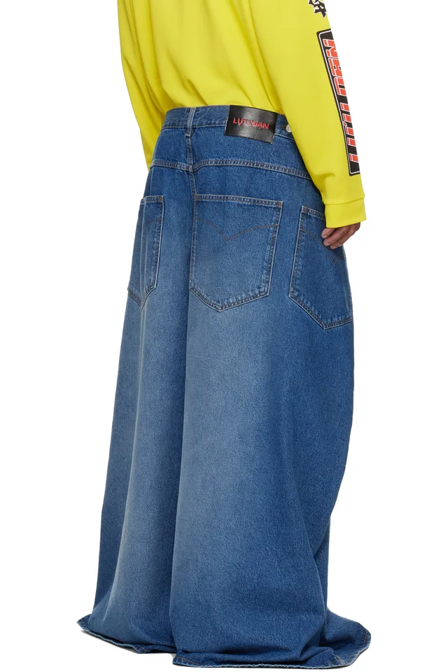 LU'U DAN Blue Maxi x Maxi x Maxi Jeans, photo 3 of 4 from SSENSE