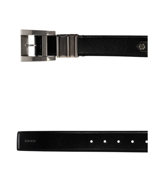 Versace Textured Buckle Leather Belt, photo 6 of 6 from SENSER