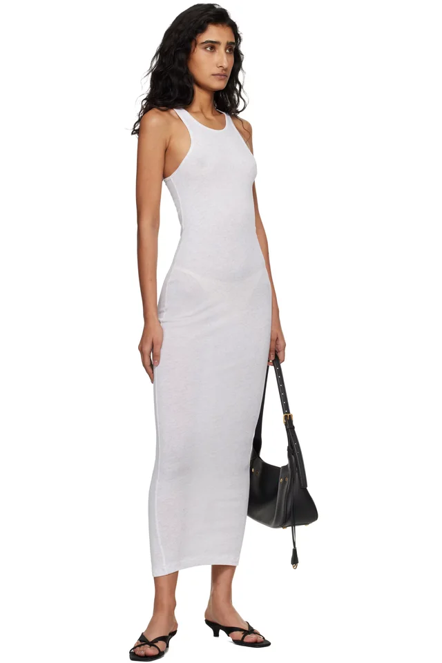 Entire Studios Gray Muscle Tank Midi Dress, photo 4 of 4 from SSENSE