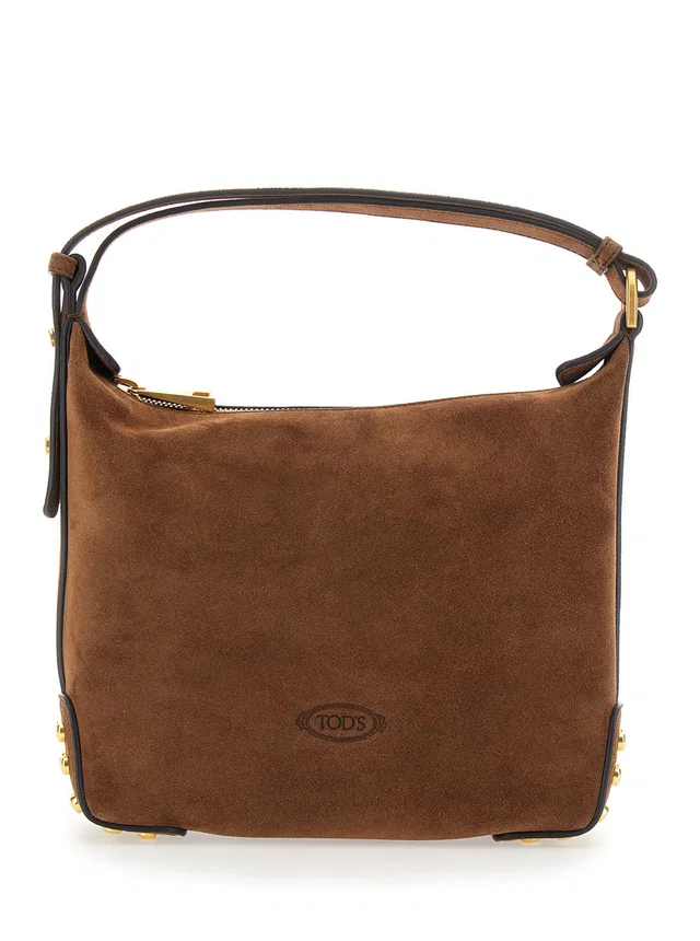 Tod's Gommino Shoulder Bag — Brown Calf Leather in Brown Calfskin from HEWI