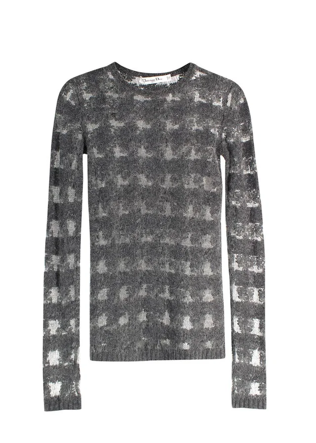 Dior Cashmere/Alpaca Grey Knit Jumper in Grey Cashmere from HEWI