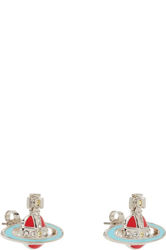 Vivienne Westwood Small Neo Bas Relief Earrings, photo 2 of 3 from SSENSE