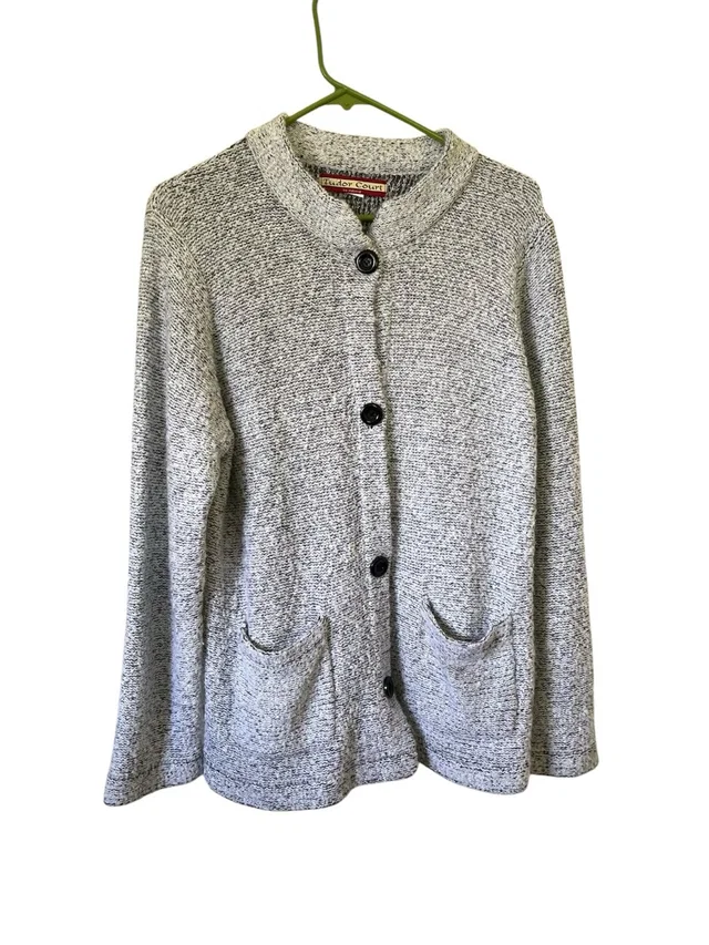 Tudor Tribal Cozy Knit Button-Up Cardigan - Gray in silver|gray from Poshmark