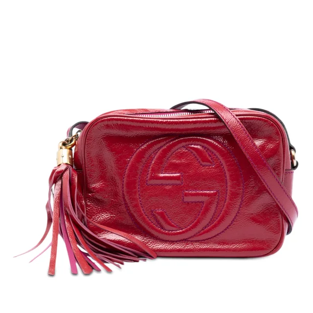 Pink Gucci Patent Soho Disco Crossbody in Pink Patent leather from Designer Revival, photo 1 of 1