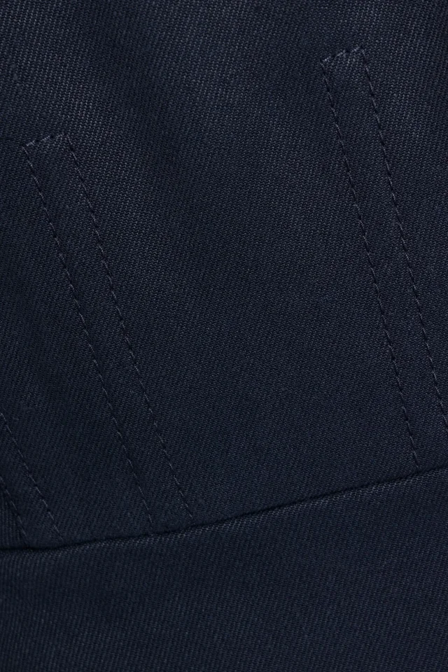 Gabriela Hearst Majano Off-the-Shoulder Hemp and Cotton-Blend Twill Midi Dress in Blue, photo 4 of 9 from THE OUTNET