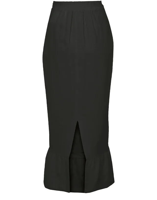 POSSE Matilda column skirt in Black 100% linen, photo 3 of 6 from 24S (US)