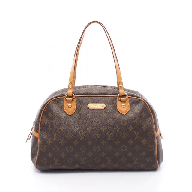 Louis Vuitton Shoulder Bag Montorgueil GM Canvas Leather in Canvas from The Reluxe