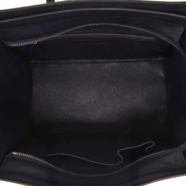 Celine Luggage handbag in Bleu Marine leather in Navy Leather from Collector Square, photo 4 of 4
