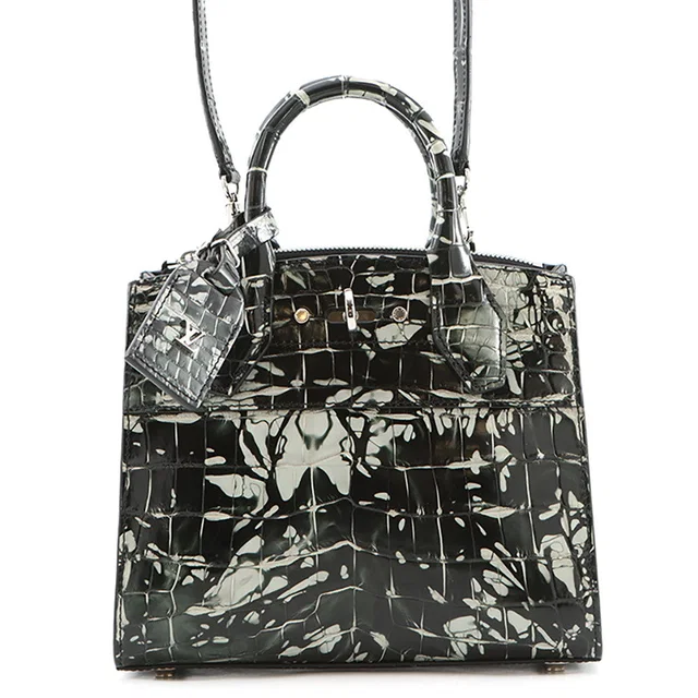 Louis Vuitton City Steamer Black/Gray exotic Size MINI in Black from GALLERY RARE