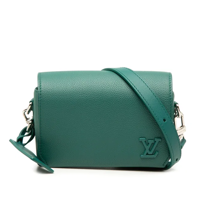 Green Louis Vuitton Aerogram Fastline Wearable Wallet Crossbody Bag in Green Leather from Designer Revival