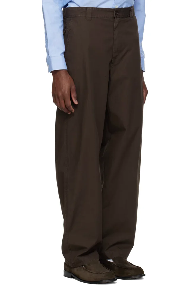 A.P.C. Brown Dan Chino Trousers, photo 2 of 2 from SSENSE