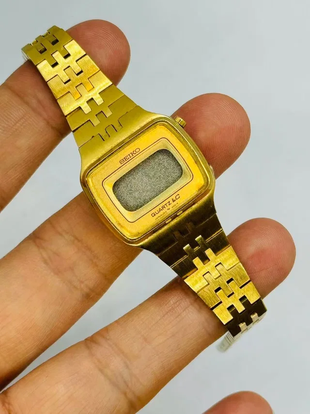 Seiko Vintage Women’s Digital Quartz Lc Watch Gold Tone Bracelet Parts Or Repair in gold from Poshmark