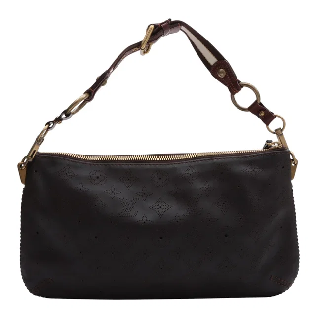Louis Vuitton Mahina Cuir Pochette Onatah, 2006, Dark Brown in Brown Leather from VINTAGE QOO TOKYO
