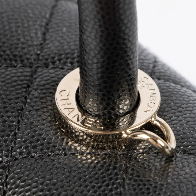 Chanel Black Caviar Small Coco Handle Bag in Black Caviar leather from Labellov, photo 9 of 9
