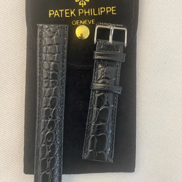 Patek Philippe Black Crocodile Pattern Strap in silver|black|gray Crocodile from Poshmark