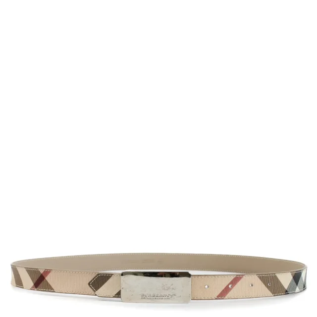 Burberry Check Canvas Slim Belt - Size 100 in Canvas from Labellov, photo 3 of 3