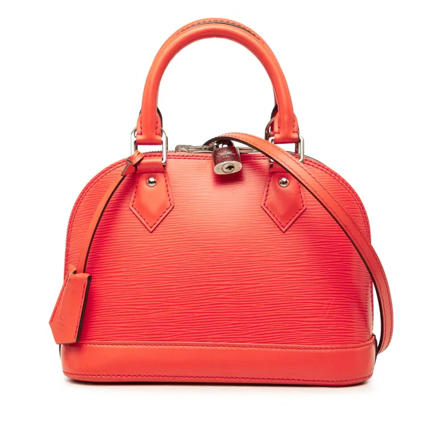 Orange Louis Vuitton Epi Alma BB Satchel in Orange Leather from Designer Revival