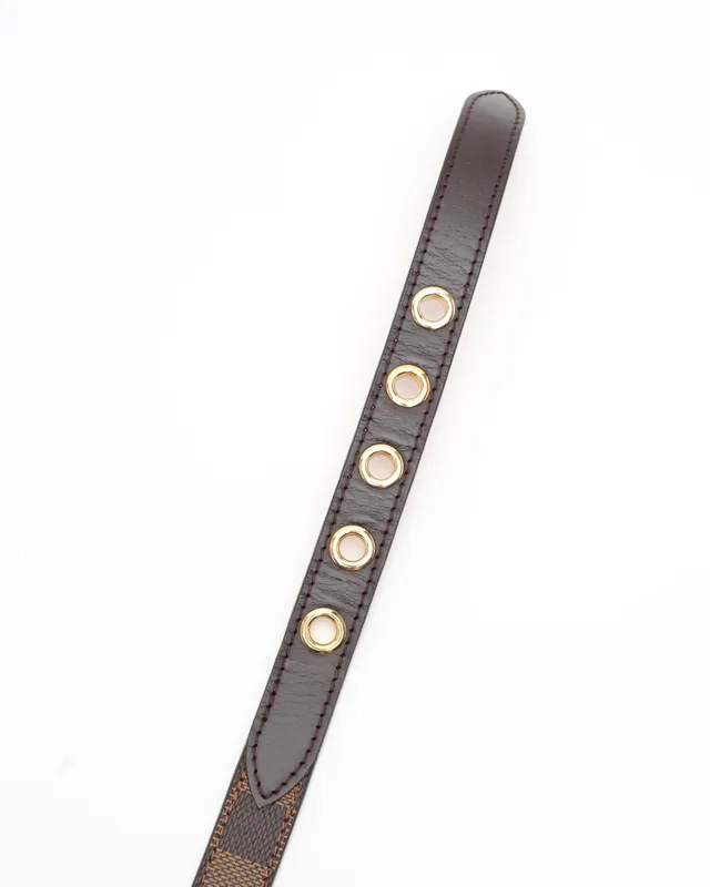 Louis Vuitton Damier Ebene Belt, Size 80 in Brown Canvas from A Retro Tale, photo 4 of 6