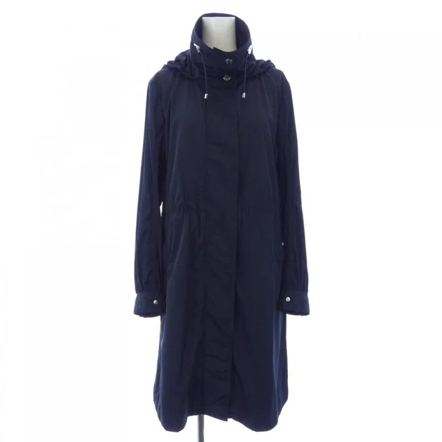 Moncler Kourou Coat Navy in Navy from The Reluxe