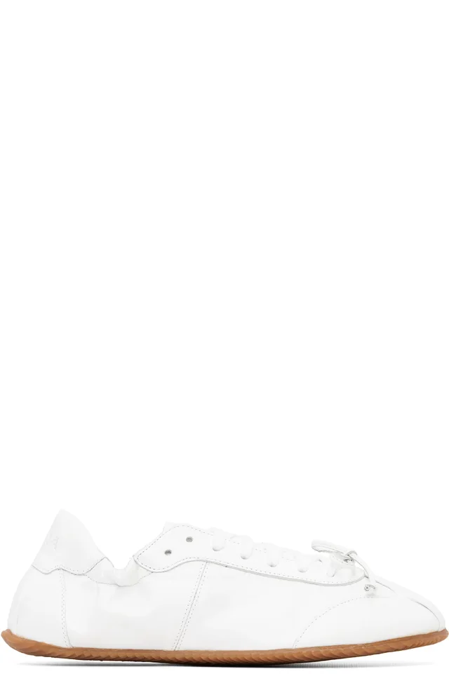 ABRA White Ballerina Leather Sneakers from SSENSE, photo 1 of 1