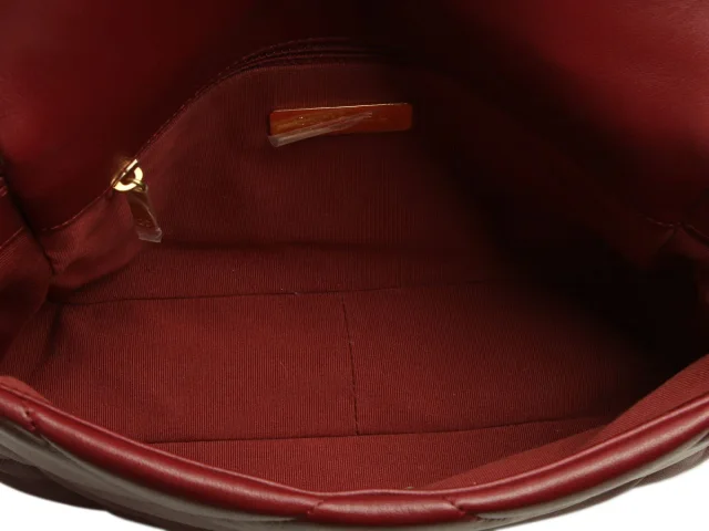 Chanel Medium Burgundy Quilted Leather 19 Flap in Burgundy Leather from Ann's Fabulous Finds, photo 8 of 9