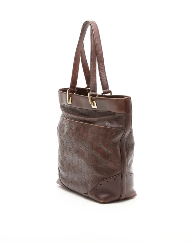 Gucci Guccissima Punch Tote Bag in Leather from A Retro Tale, photo 3 of 10