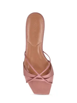 D'accori Sandals with crossed straps in 67% Viscose, 33% Silk, photo 5 of 5 from LUISAVIAROMA