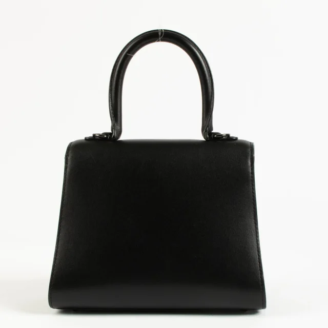 Delvaux All Black Box Calf Brillant Mini Bag in Black Box leather from Labellov, photo 4 of 7