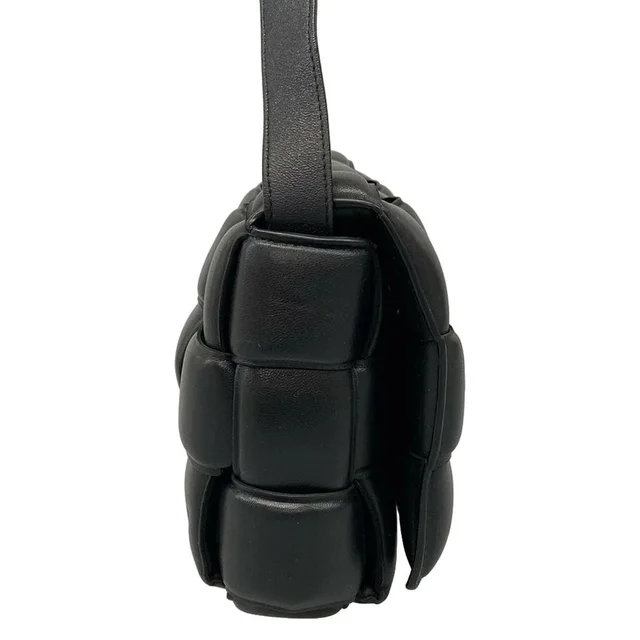 Bottega Veneta Shoulder Cassette Black Lambskin Padded Bag in black Lambskin from Poshmark