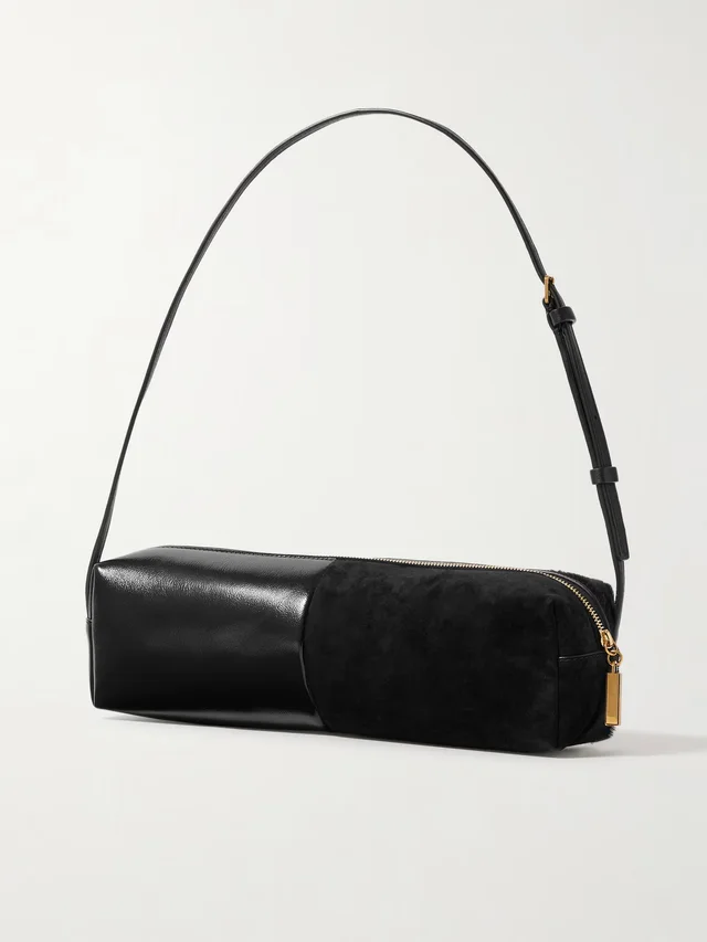 KHAITE Kye calf hair and leather shoulder bag - black - One Size in Black 100% Calfskin leather, photo 3 of 5 from NET-A-PORTER (Canada)