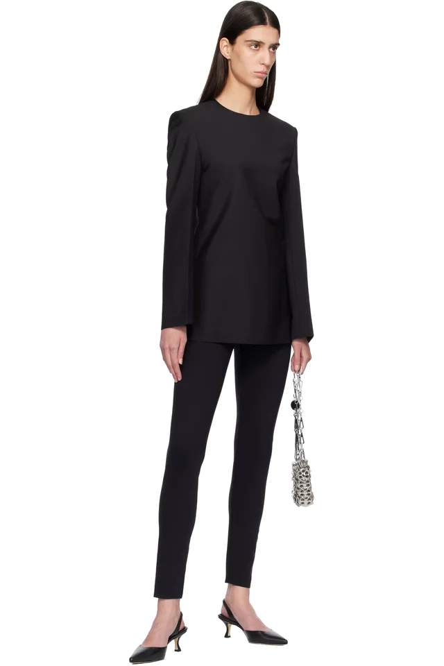 TOTEME Black Tailored Dinner Blouse, photo 4 of 4 from SSENSE