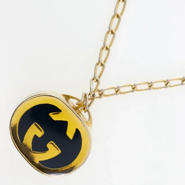 Gucci Plated Locket Necklace in Gold Gold-plated metal from LuxUness, photo 3 of 9