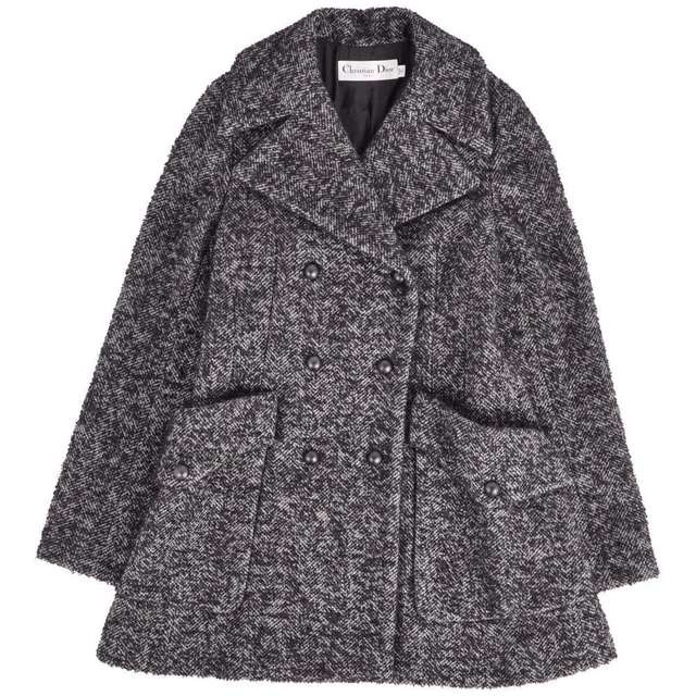 Dior Coat Black in Black Nylon from The Reluxe